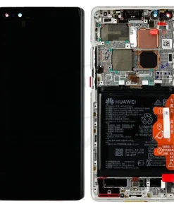 Écran LCD + Tactile Avec Cadre Huawei Mate 40 Pro (NOH-NX9) – 02353YXC/02353YMU – Silver