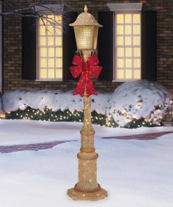 Lampadaire de Noël scintillant de 2,1 m (7 pi)