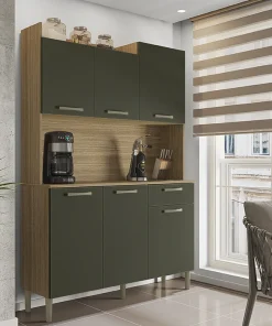 Buffet de Cuisine 6 Portes avec 1 Porte Vert Real/Freijo Genova