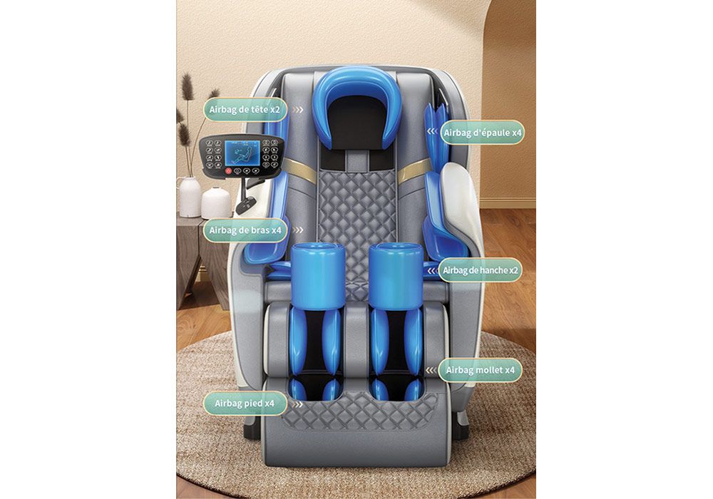 Fauteuil de Massage Relaxant Solaria Top Relax Gris - Image 7