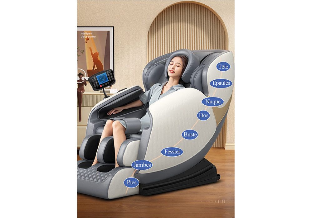 Fauteuil de Massage Relaxant Solaria Top Relax Gris - Image 3