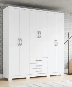Armoire 6 Portes 3 Tiroirs