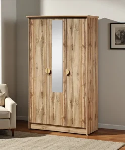 Armoire 2 Portes avec Miroir (Collection Carry)
