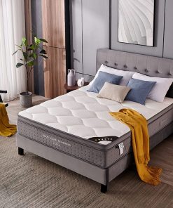 Lit 200x200x33cm Jean-Louis Scherrer BED Gris (HB001)
