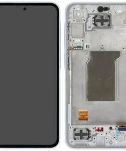 Écran LCD + Tactile Avec Cadre Samsung Galaxy A55 SM-A556B – GH82-34305B – ​​(Auto-assemblé) – Bleu Glace