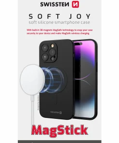 Coque Magstick Swissten iPhone 16 Pro Soft Joy – 35500123 – Pour Chargement Magsafe – Noir