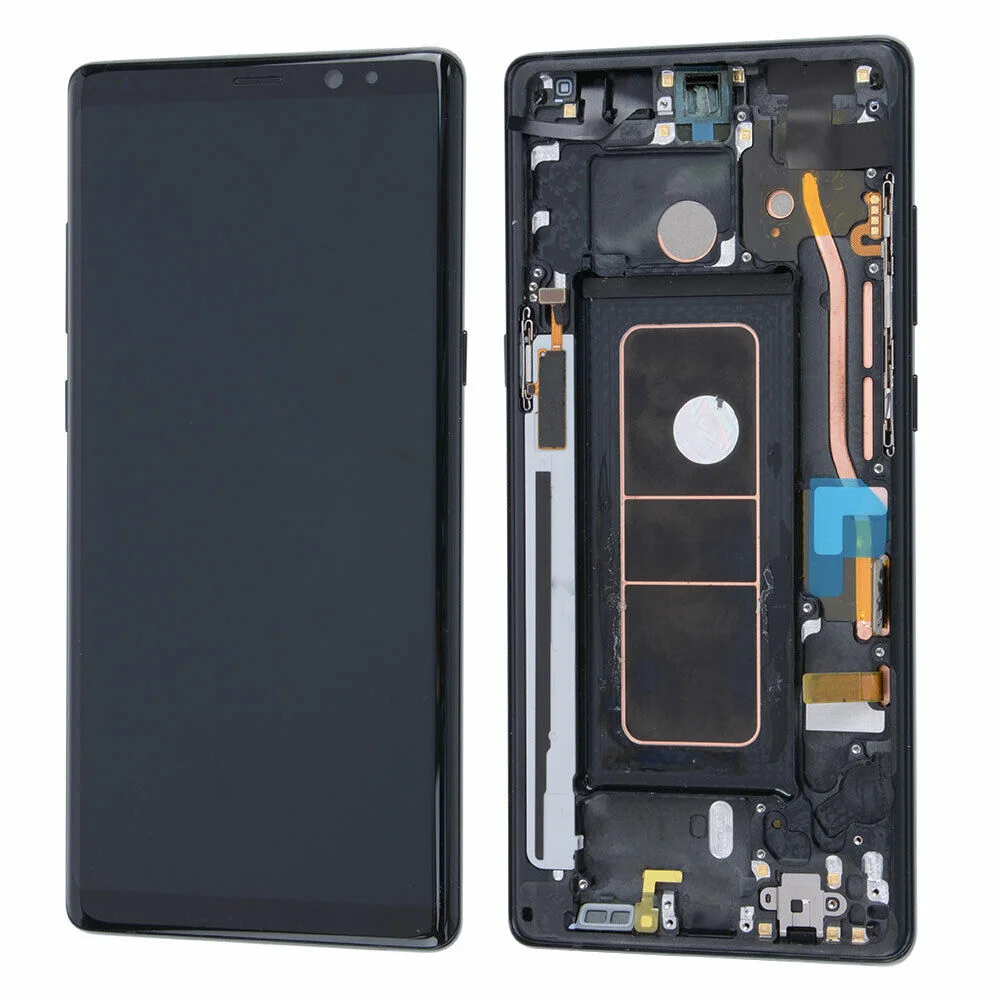 Écran LCD + Tactile + Châssis Samsung N950F Galaxy Note 8 Écran – Oled – Noir